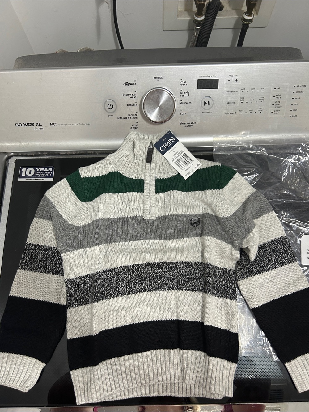 Boys size 4 quarter zip dress sweater shirt top new nwt